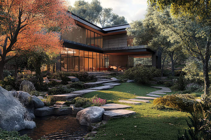 do a landscape design, garden design and pool design