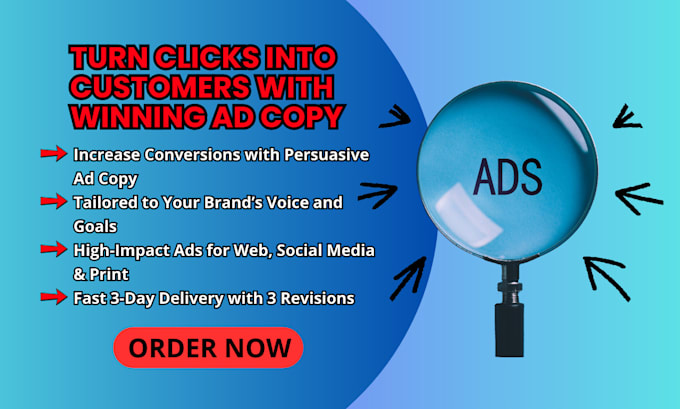 write high converting ad copy for facebook, google, and more