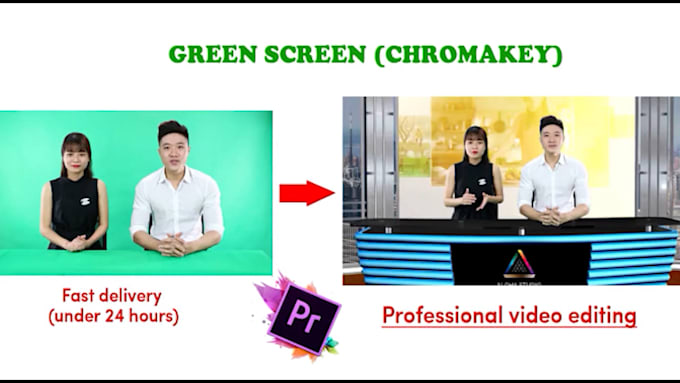 remove green screen, rotoscoping and chroma key