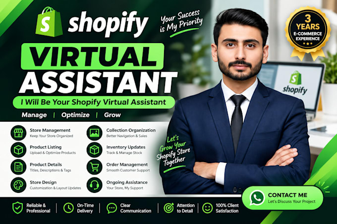 be your shopify virtual assistant