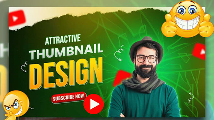 design premium youtube thumbnail