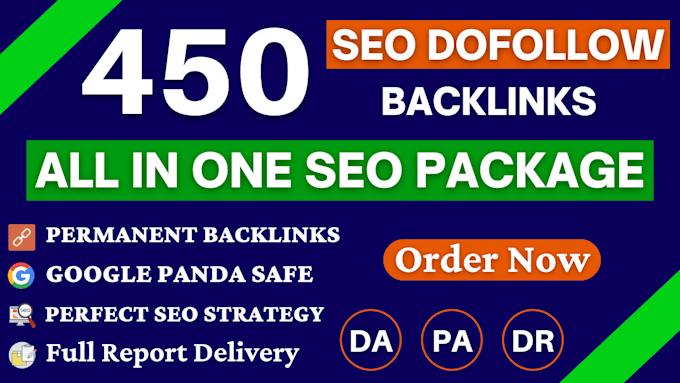 450 backlinks high da sites to increase keywords ranking
