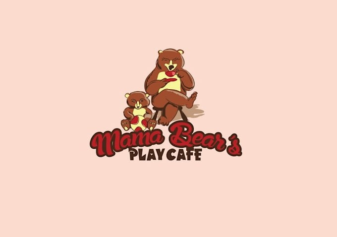 design mama bear play cafe logo