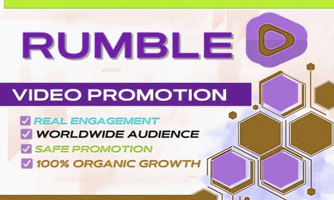 promote rumble organically for views, likes, followers