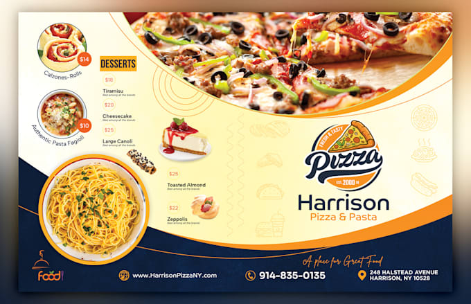 design menu book for your restaurant within 24 hours