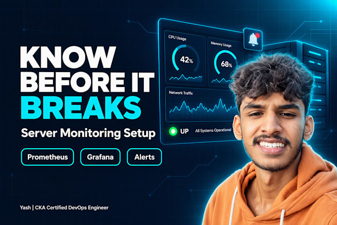 set up server monitoring with prometheus grafana dashboards and alerts