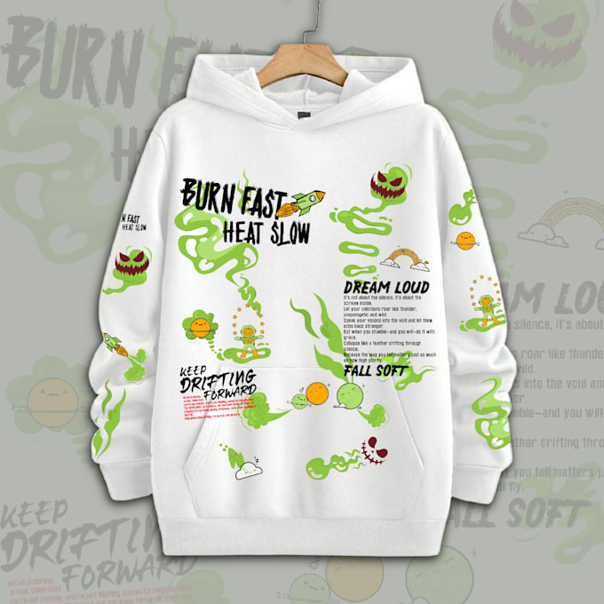 design streetwear graphic sweatshirt and hoodie