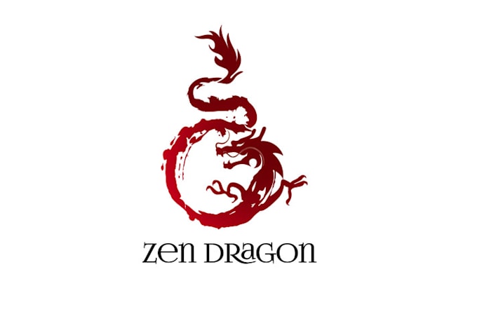 design awesome martial arts dragon logo