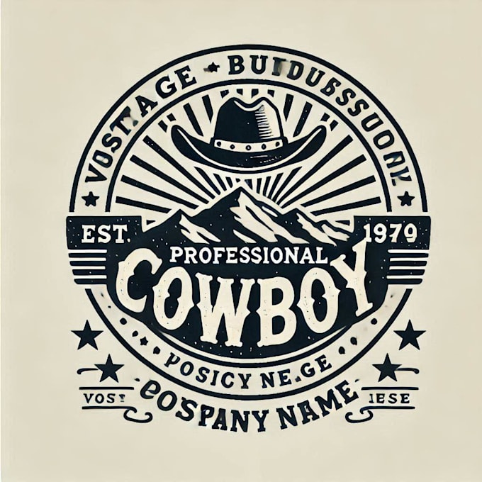 design brand identity cowboy logo