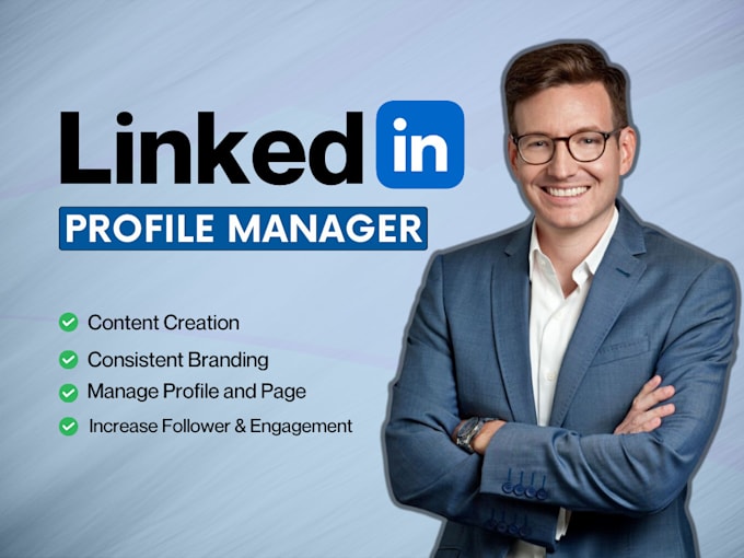 Be your linkedin manager and content creator by Sohaibremote | Fiverr