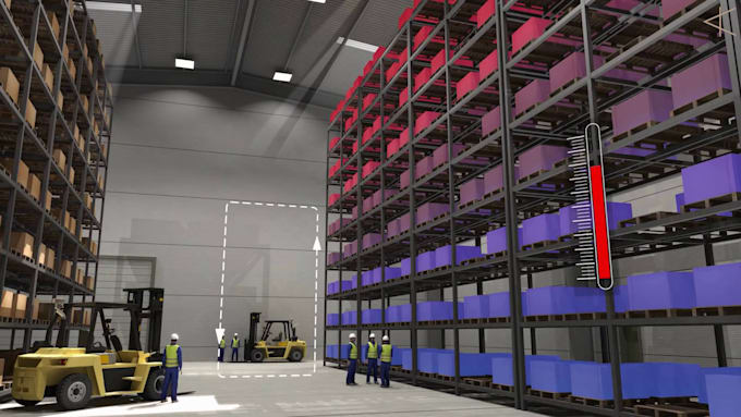 do realistic 3d industrial automation animation 3d factory tour warehouse design