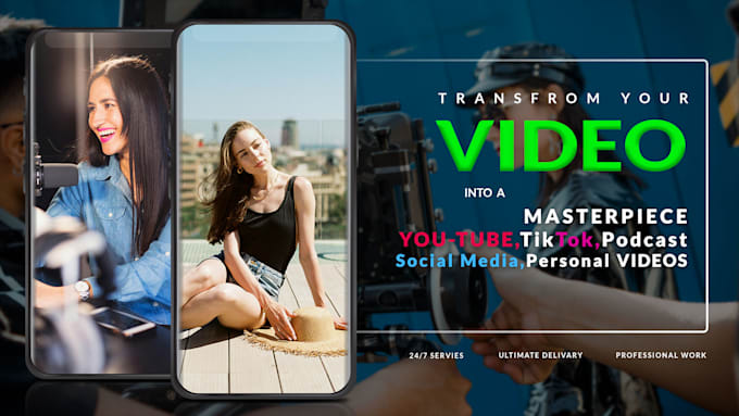 do professional video editing, youtube video editing