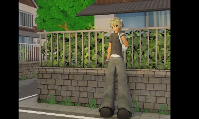 Model rig animate retro 3d low poly character in n64 ps1 ps2 pxz y3k ...