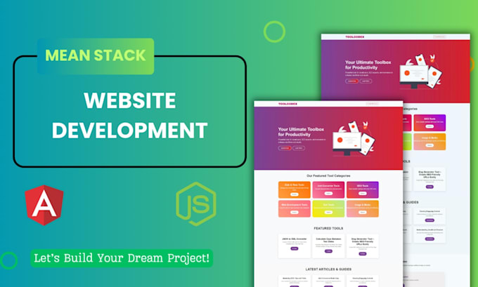 develop full stack web applications with angular and nodejs