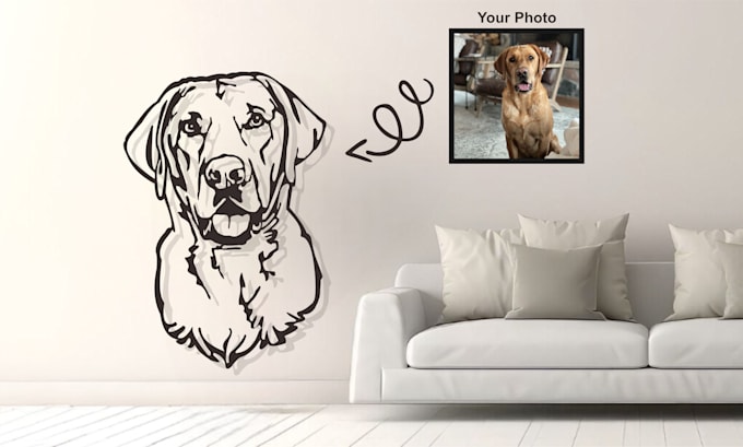 draw custom silhouette for your pet