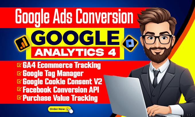setup google analytics 4 ads conversion shopify fb pixel server side tracking