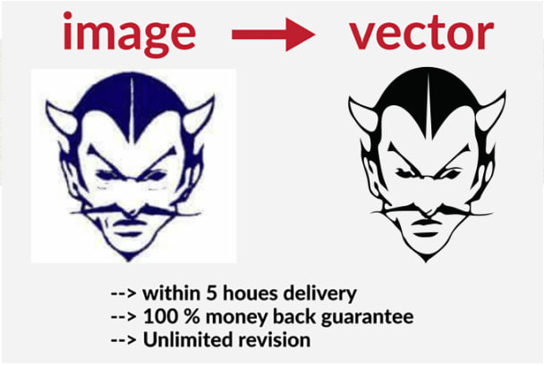 convert jpg,png,image to vector within 5 hours