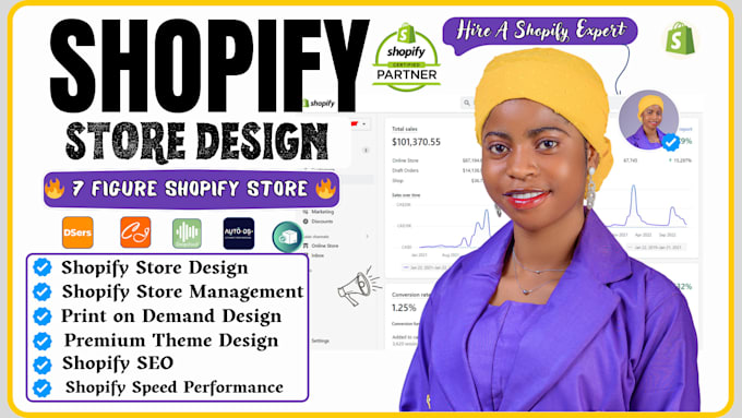 build shopify store, shopify website design, create shopify droshipping store