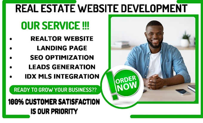 design realtor, agent real estate website in wordpress with idx mls integration