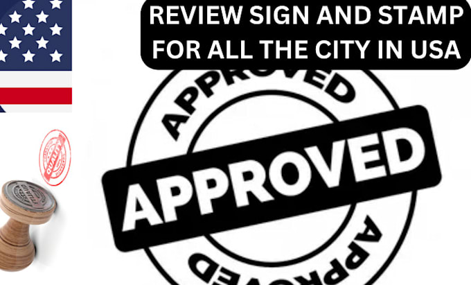 Permit Review Symbol Pe stamp, review and seal architectural drawings in usa for city permit ...