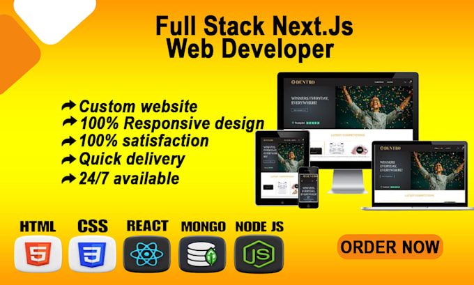 Develop a full stack website with react, next js and node js by Anas984 ...