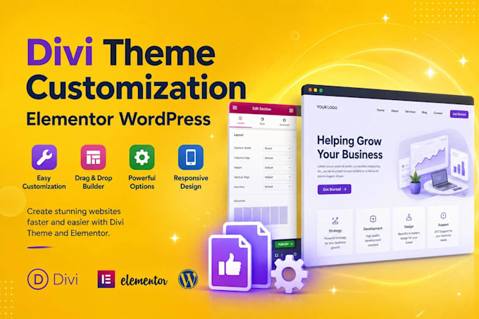 fix update divi theme expert customize elementor landing page wordpress issue