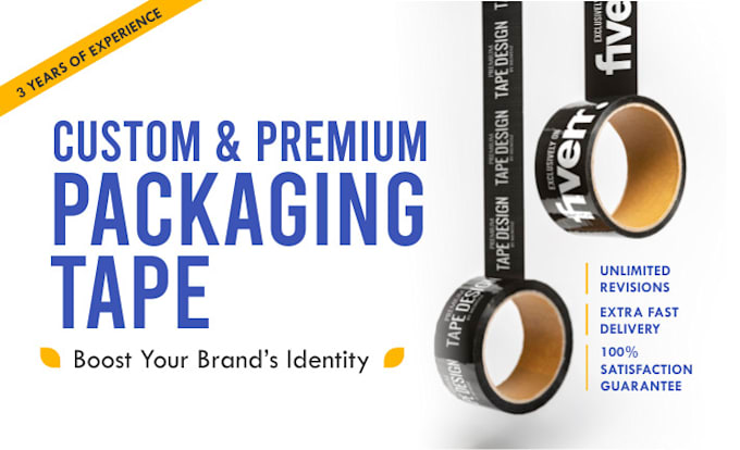 create unique custom packaging tape designs to boost brand