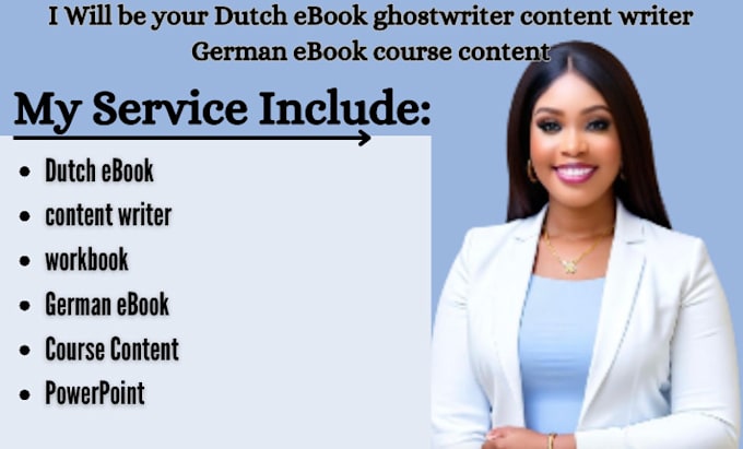 your dutch ebook ghostwriter, content writer, german ebook course content