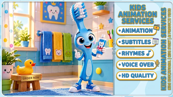 do ai video for kids story animation for youtube channel