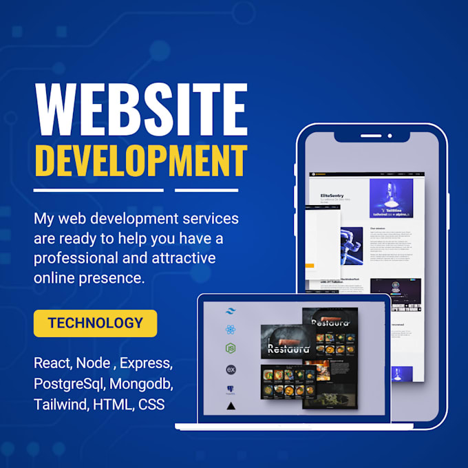be your website developer for website development, react, custom website
