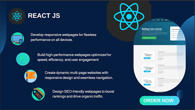 build an awesome react js website for you
