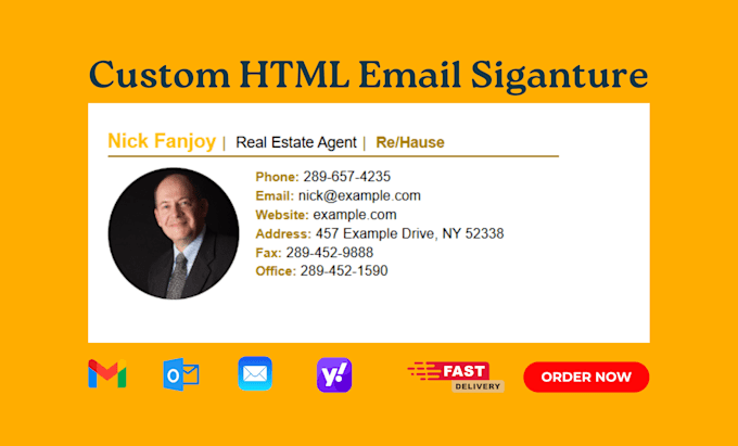 html signature for gmail and outlook