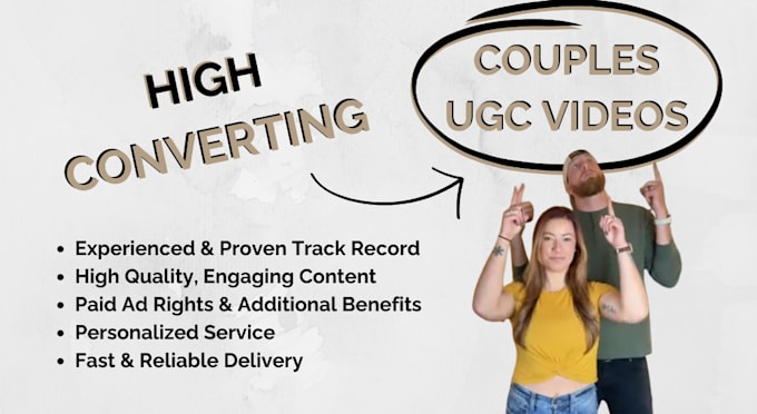 create couples ugc video content for social media ads