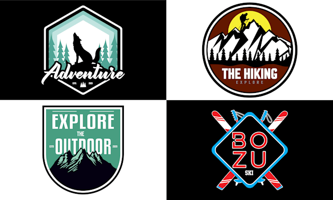 design outdoor, camping,fishing,mountain,sking patch for you
