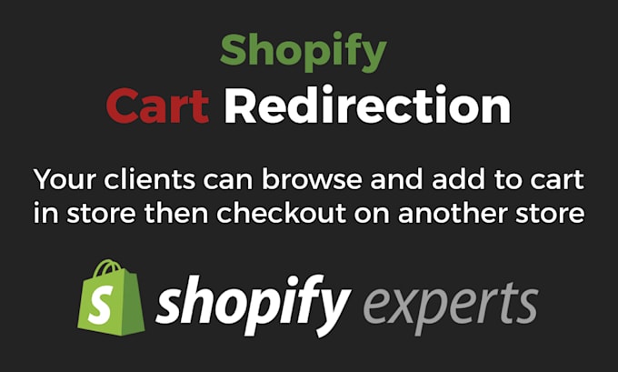 setup a shopify cart redirection for your shopify store