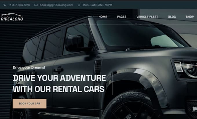 build limousine website chauffeur website taxi booking website with reservation
