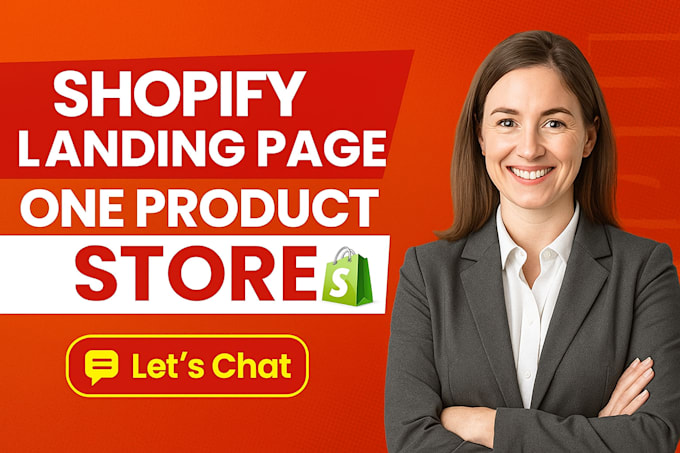 design shopify landing page for dropshipping and one product store