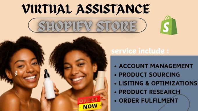 be your shopify virtual assistant, shopify store manager