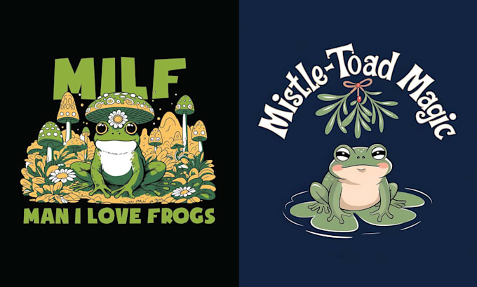 make amazing vintage frog logo