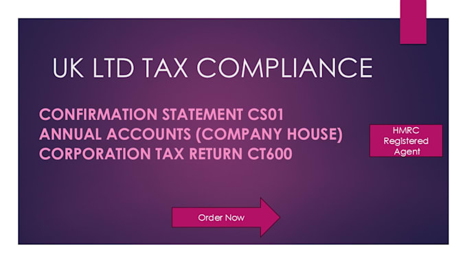file UK ltd annual accounts, confirmation statement, ct600