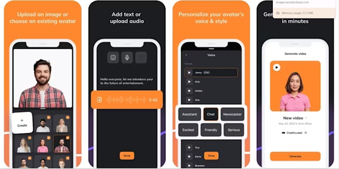 develop premium ai video generator website, ai video generator app development