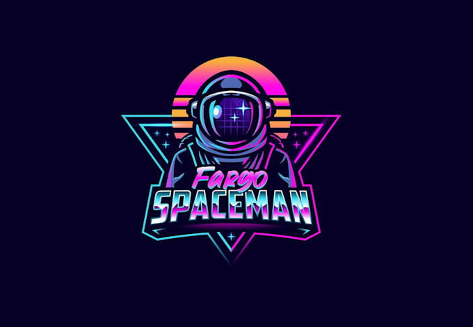 design unique fargo spaceman logo