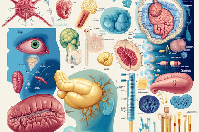 do medical, scientific and biology illustrations for you