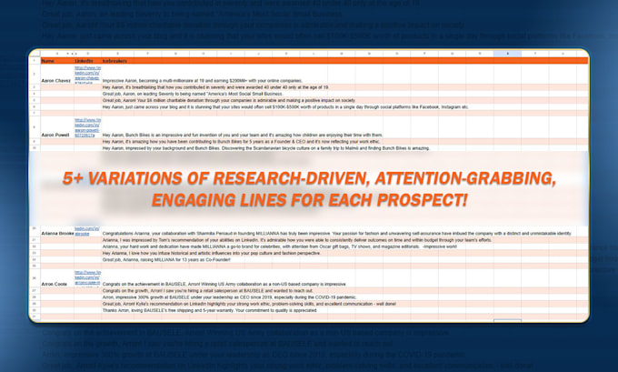expertly craft personalized cold email first lines