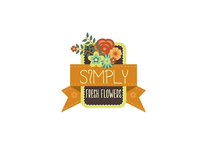 make traditional simply fresh flowers logo
