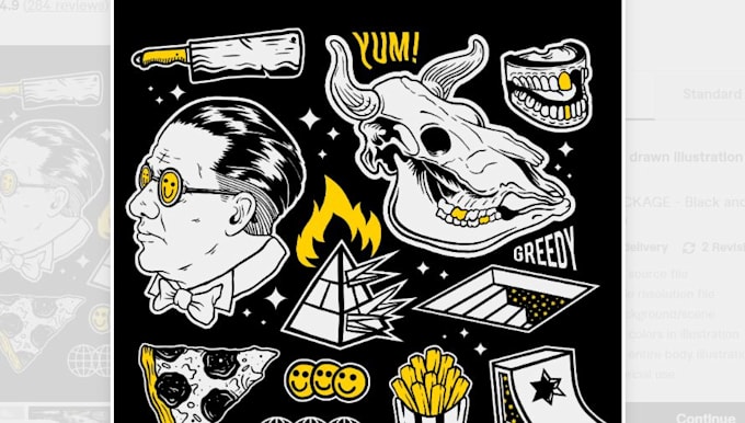 make digital hand drawn illustrations