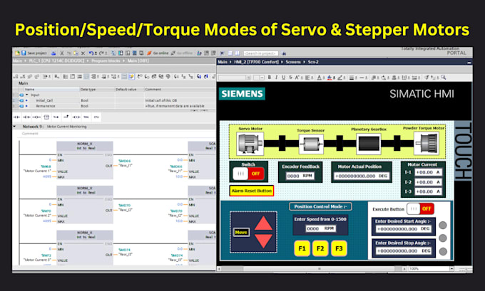 do siemens plc programming, hmi design in tia portal for s7 1200 1500 400 300