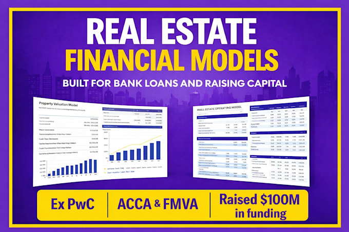 underwrite custom real estate financial model or real estate proforma