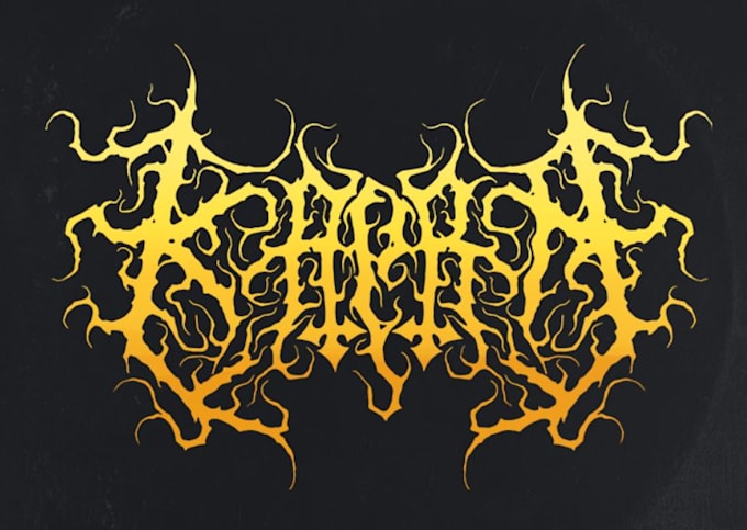 design a brutal death metal logo