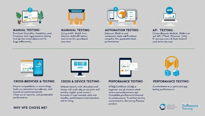 perform professional manual and automation software testing